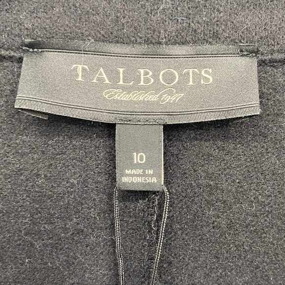 Talbots Black Wool Blazer size 10 NWT - Picture 10 of 12